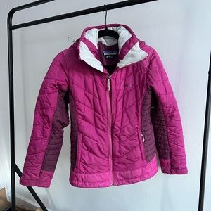 Patagonia Women’s Raspberry Hooded Winter Jacket Extra Small
